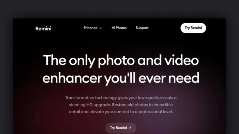 Remini AI photo enhancer